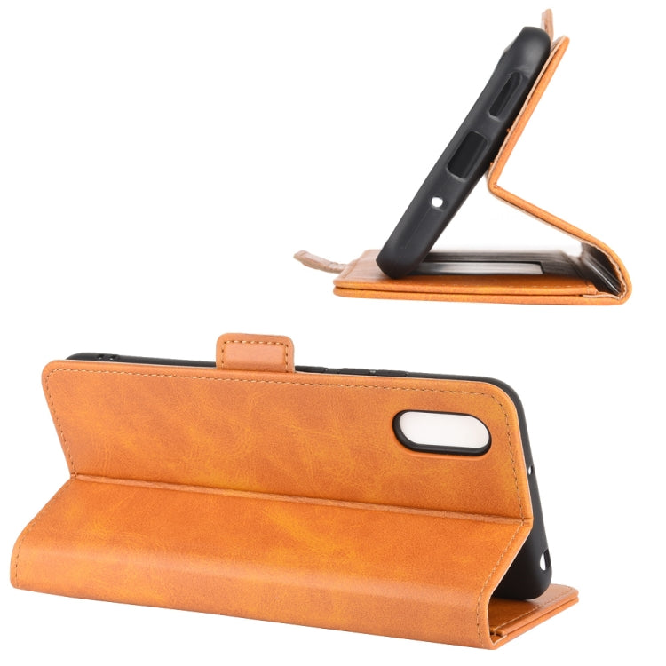 For Xiaomi Redmi 9A Dual-side Magnetic Buckle Horizontal Flip Leather Case with Holder & Card Slots & Wallet