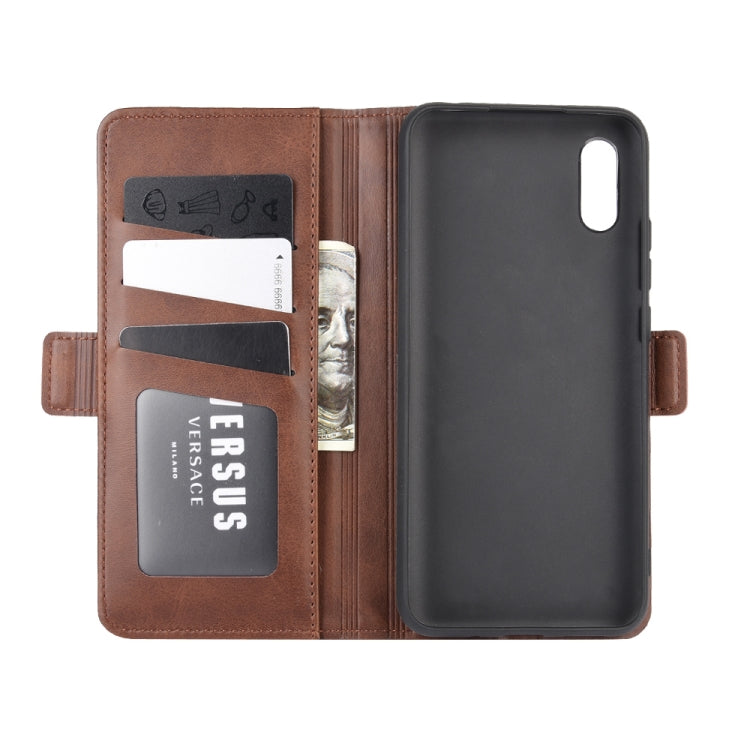 For Xiaomi Redmi 9A Dual-side Magnetic Buckle Horizontal Flip Leather Case with Holder & Card Slots & Wallet