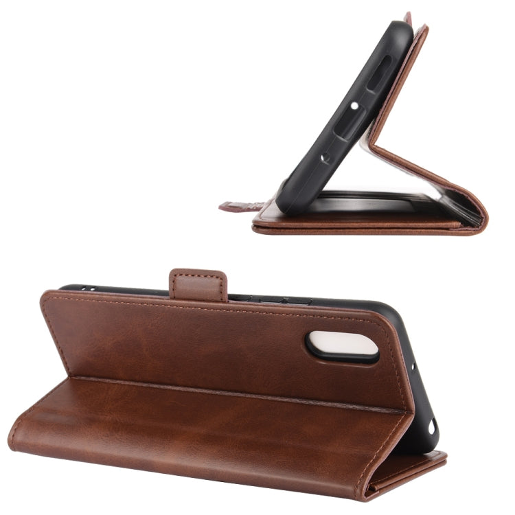 For Xiaomi Redmi 9A Dual-side Magnetic Buckle Horizontal Flip Leather Case with Holder & Card Slots & Wallet