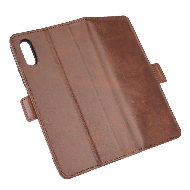 For Xiaomi Redmi 9A Dual-side Magnetic Buckle Horizontal Flip Leather Case with Holder & Card Slots & Wallet