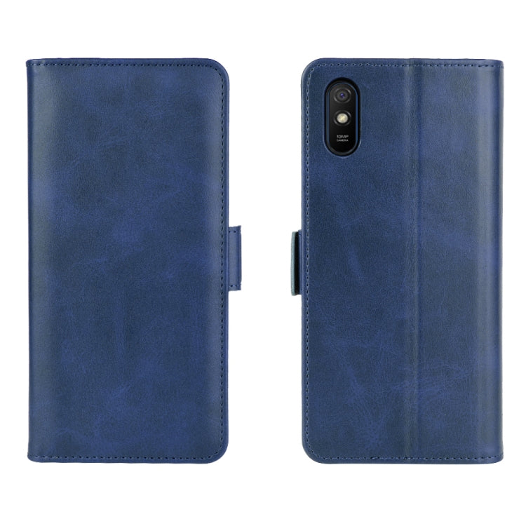 For Xiaomi Redmi 9A Dual-side Magnetic Buckle Horizontal Flip Leather Case with Holder & Card Slots & Wallet
