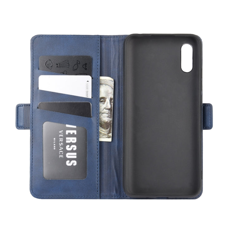 For Xiaomi Redmi 9A Dual-side Magnetic Buckle Horizontal Flip Leather Case with Holder & Card Slots & Wallet