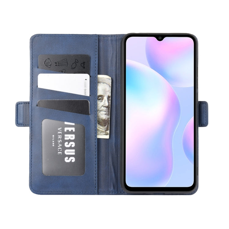 For Xiaomi Redmi 9A Dual-side Magnetic Buckle Horizontal Flip Leather Case with Holder & Card Slots & Wallet