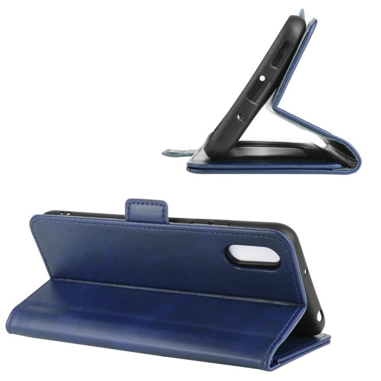 For Xiaomi Redmi 9A Dual-side Magnetic Buckle Horizontal Flip Leather Case with Holder & Card Slots & Wallet