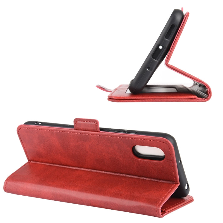 For Xiaomi Redmi 9A Dual-side Magnetic Buckle Horizontal Flip Leather Case with Holder & Card Slots & Wallet