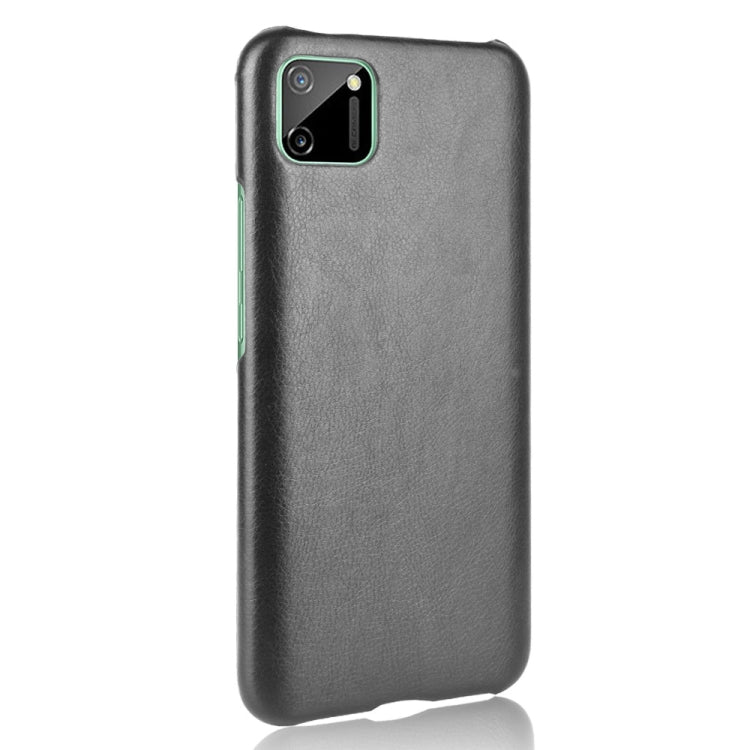 For Oppo Realme C11 Shockproof Litchi Texture PC + PU Case