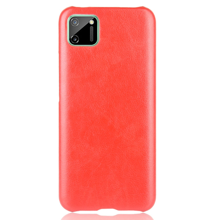 For Oppo Realme C11 Shockproof Litchi Texture PC + PU Case