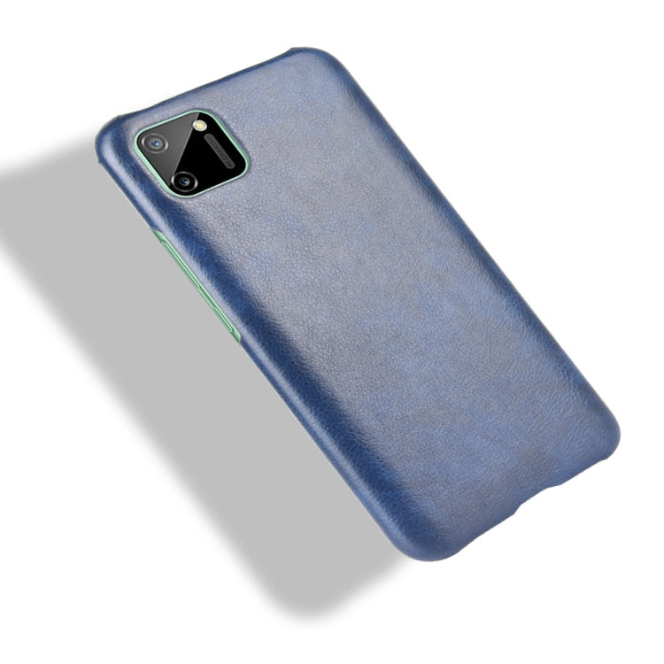 For Oppo Realme C11 Shockproof Litchi Texture PC + PU Case