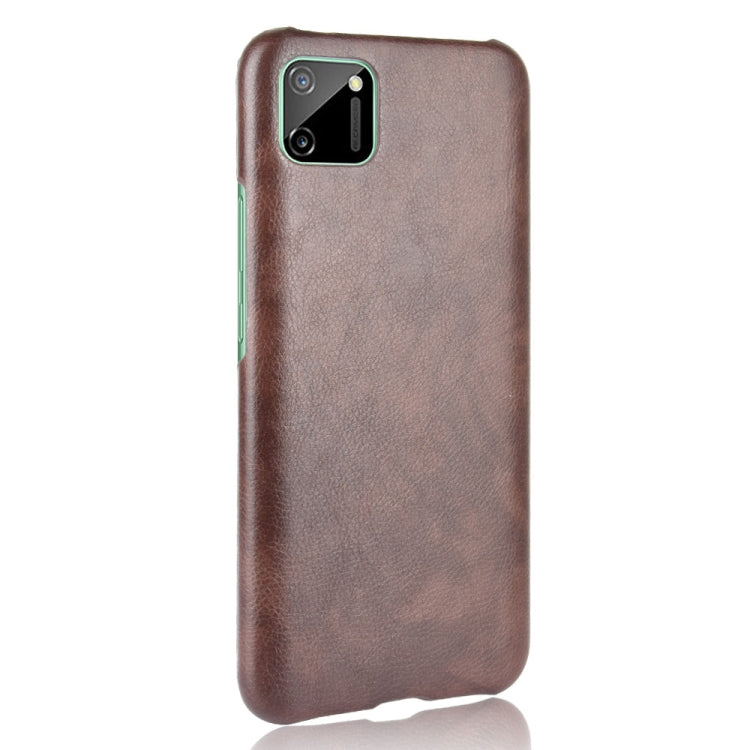 For Oppo Realme C11 Shockproof Litchi Texture PC + PU Case