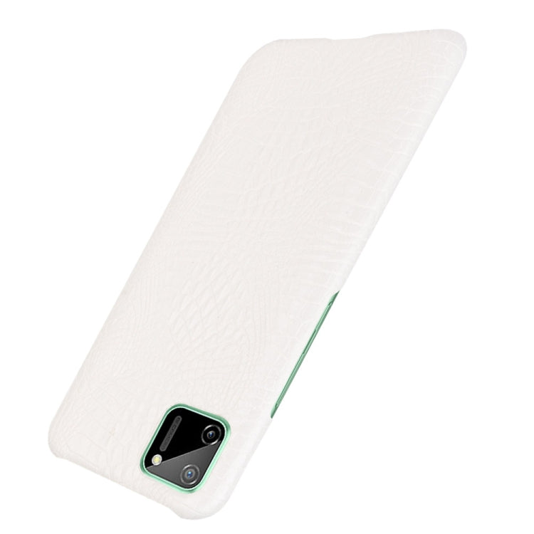 For Oppo Realme C11 Shockproof Crocodile Texture PC + PU Case