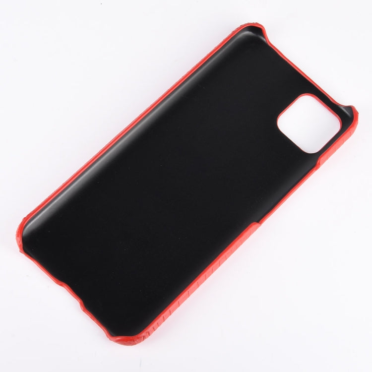 For Oppo Realme C11 Shockproof Crocodile Texture PC + PU Case