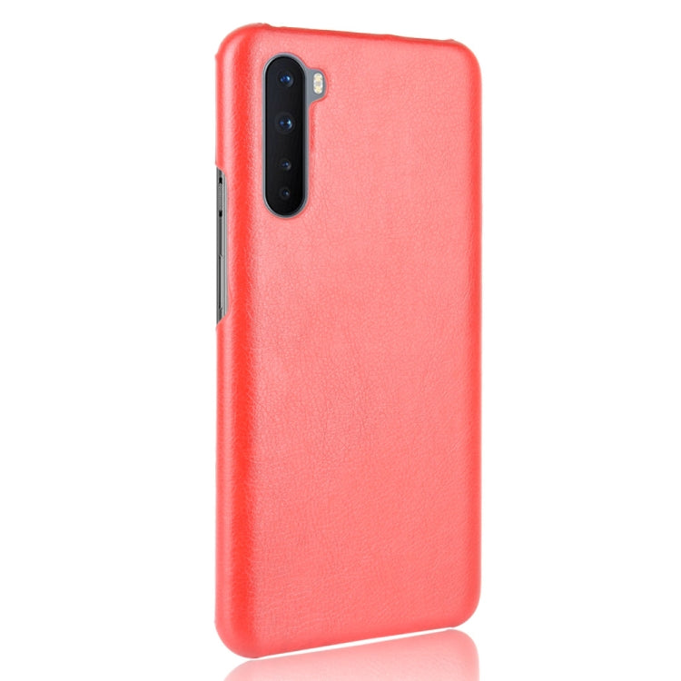 For OnePlus Nord Shockproof Litchi Texture PC + PU Case