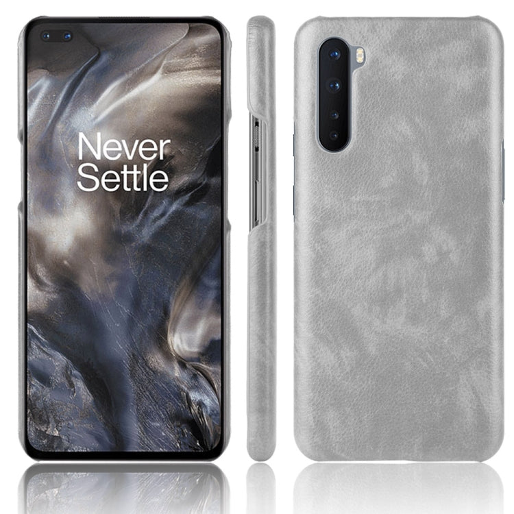 For OnePlus Nord Shockproof Litchi Texture PC + PU Case