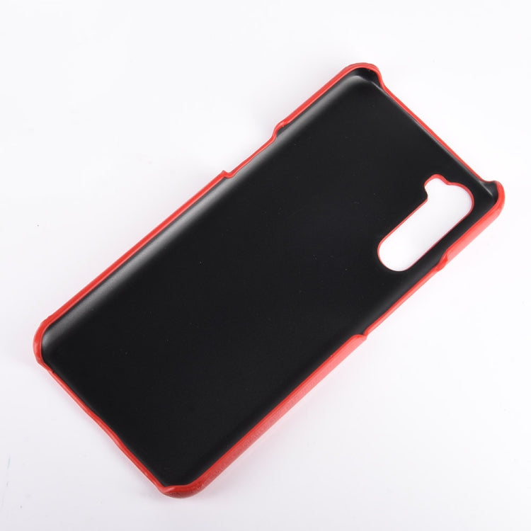 For OnePlus Nord Shockproof Litchi Texture PC + PU Case