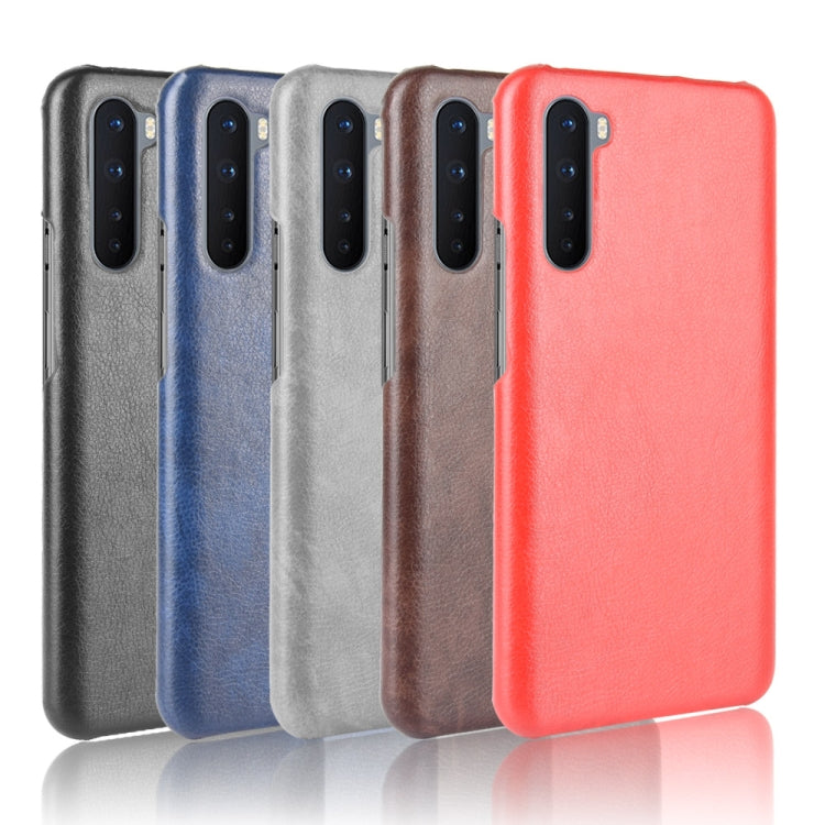 For OnePlus Nord Shockproof Litchi Texture PC + PU Case