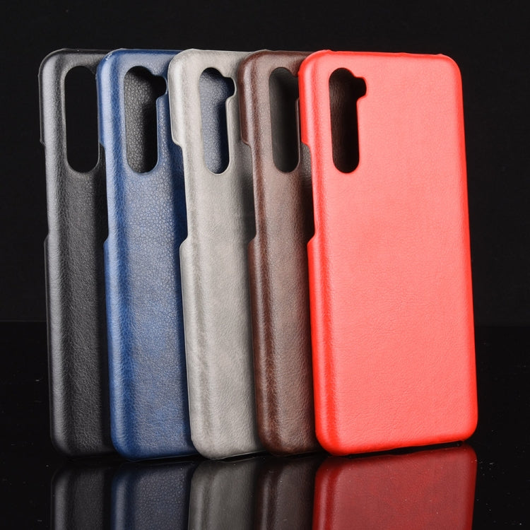 For OnePlus Nord Shockproof Litchi Texture PC + PU Case