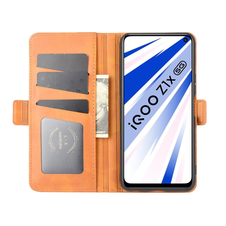 For Vivo iQOO Z1x Dual-side Magnetic Buckle Horizontal Flip Leather Case with Holder & Card Slots & Wallet