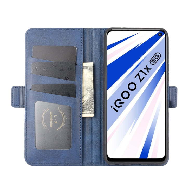 For Vivo iQOO Z1x Dual-side Magnetic Buckle Horizontal Flip Leather Case with Holder & Card Slots & Wallet