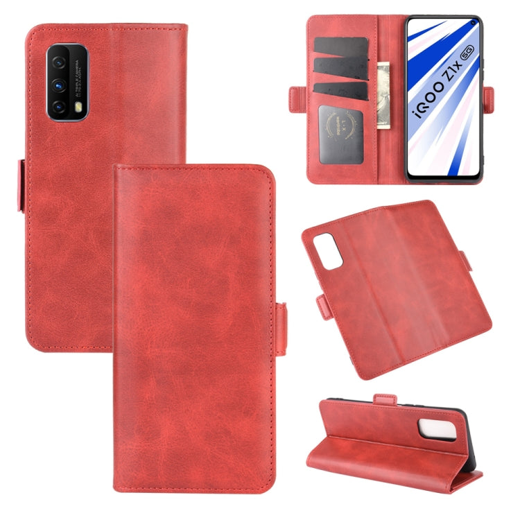 For Vivo iQOO Z1x Dual-side Magnetic Buckle Horizontal Flip Leather Case with Holder & Card Slots & Wallet