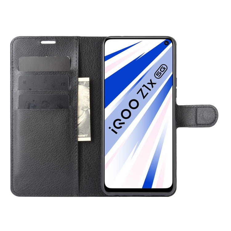 For Vivo iQOO Z1x Litchi Texture Horizontal Flip Protective Case with Holder & Card Slots & Wallet