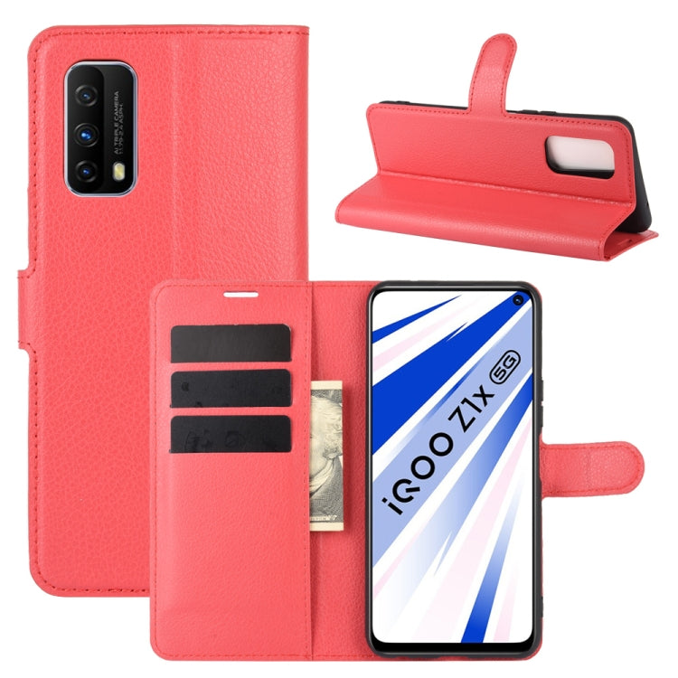 For Vivo iQOO Z1x Litchi Texture Horizontal Flip Protective Case with Holder & Card Slots & Wallet