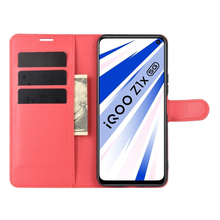 For Vivo iQOO Z1x Litchi Texture Horizontal Flip Protective Case with Holder & Card Slots & Wallet