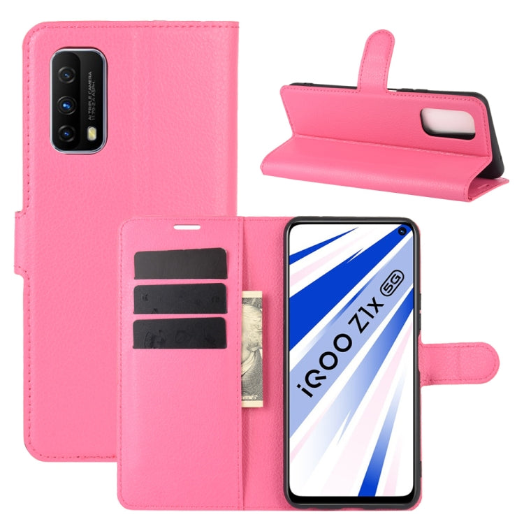 For Vivo iQOO Z1x Litchi Texture Horizontal Flip Protective Case with Holder & Card Slots & Wallet