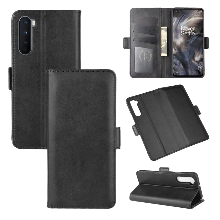 For OnePlus Nord Dual-side Magnetic Buckle Horizontal Flip Leather Case with Holder & Card Slots & Wallet