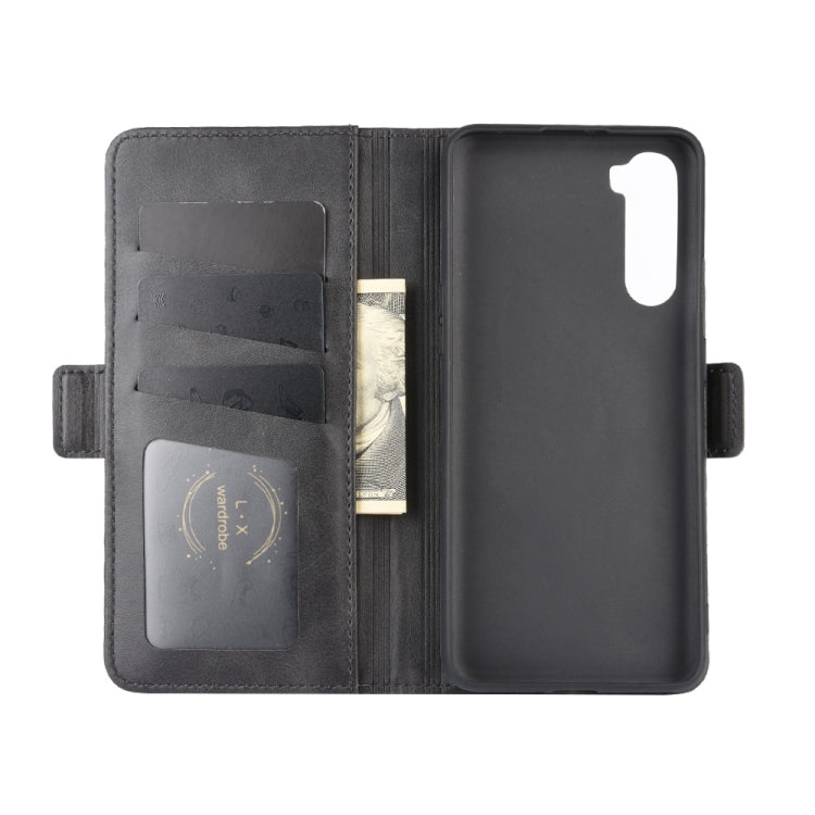 For OnePlus Nord Dual-side Magnetic Buckle Horizontal Flip Leather Case with Holder & Card Slots & Wallet