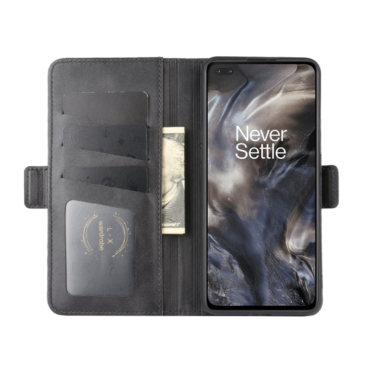 For OnePlus Nord Dual-side Magnetic Buckle Horizontal Flip Leather Case with Holder & Card Slots & Wallet