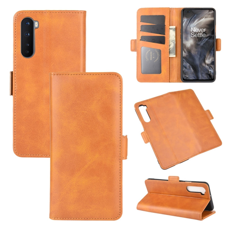For OnePlus Nord Dual-side Magnetic Buckle Horizontal Flip Leather Case with Holder & Card Slots & Wallet