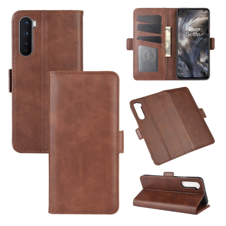 For OnePlus Nord Dual-side Magnetic Buckle Horizontal Flip Leather Case with Holder & Card Slots & Wallet