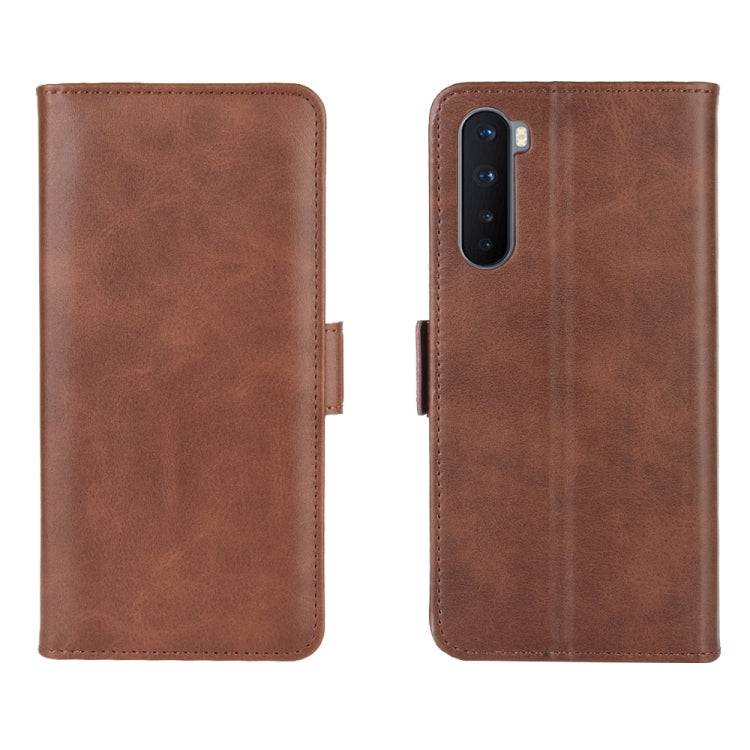 For OnePlus Nord Dual-side Magnetic Buckle Horizontal Flip Leather Case with Holder & Card Slots & Wallet