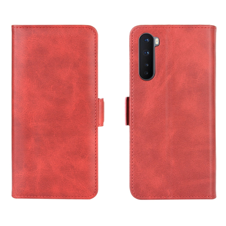 For OnePlus Nord Dual-side Magnetic Buckle Horizontal Flip Leather Case with Holder & Card Slots & Wallet