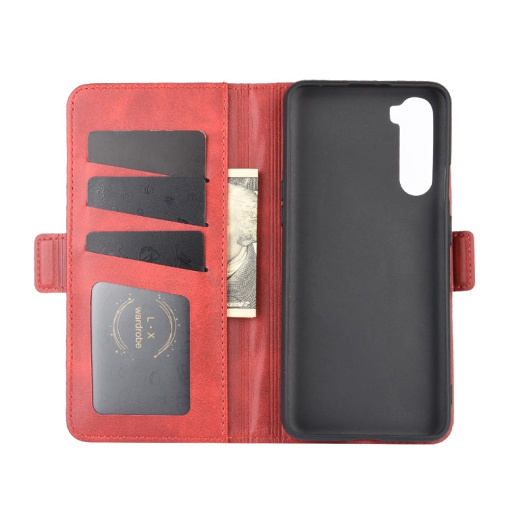For OnePlus Nord Dual-side Magnetic Buckle Horizontal Flip Leather Case with Holder & Card Slots & Wallet