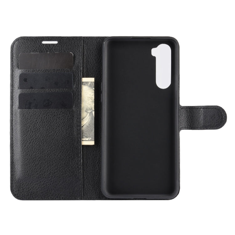 For OnePlus Nord Litchi Texture Horizontal Flip Protective Case with Holder & Card Slots & Wallet