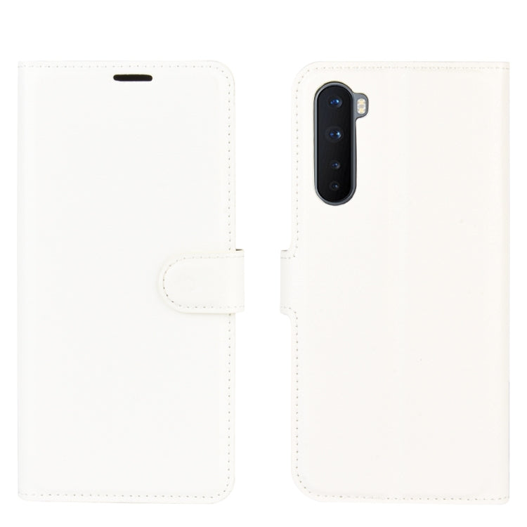 For OnePlus Nord Litchi Texture Horizontal Flip Protective Case with Holder & Card Slots & Wallet