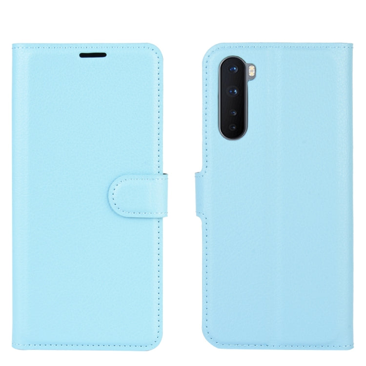 For OnePlus Nord Litchi Texture Horizontal Flip Protective Case with Holder & Card Slots & Wallet