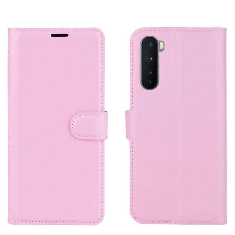 For OnePlus Nord Litchi Texture Horizontal Flip Protective Case with Holder & Card Slots & Wallet