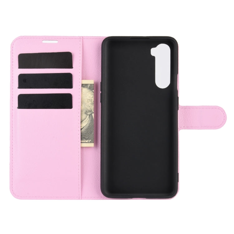 For OnePlus Nord Litchi Texture Horizontal Flip Protective Case with Holder & Card Slots & Wallet