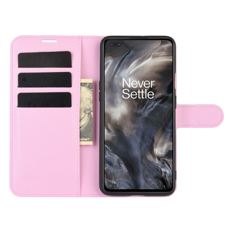 For OnePlus Nord Litchi Texture Horizontal Flip Protective Case with Holder & Card Slots & Wallet