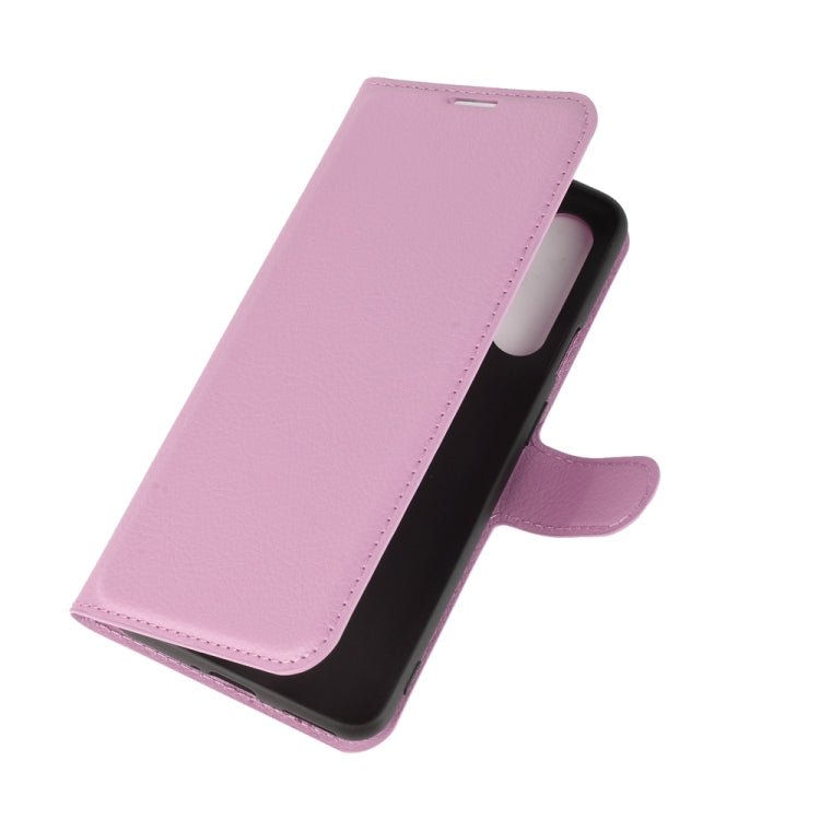 For OnePlus Nord Litchi Texture Horizontal Flip Protective Case with Holder & Card Slots & Wallet