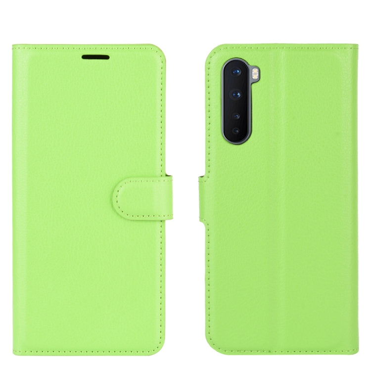 For OnePlus Nord Litchi Texture Horizontal Flip Protective Case with Holder & Card Slots & Wallet