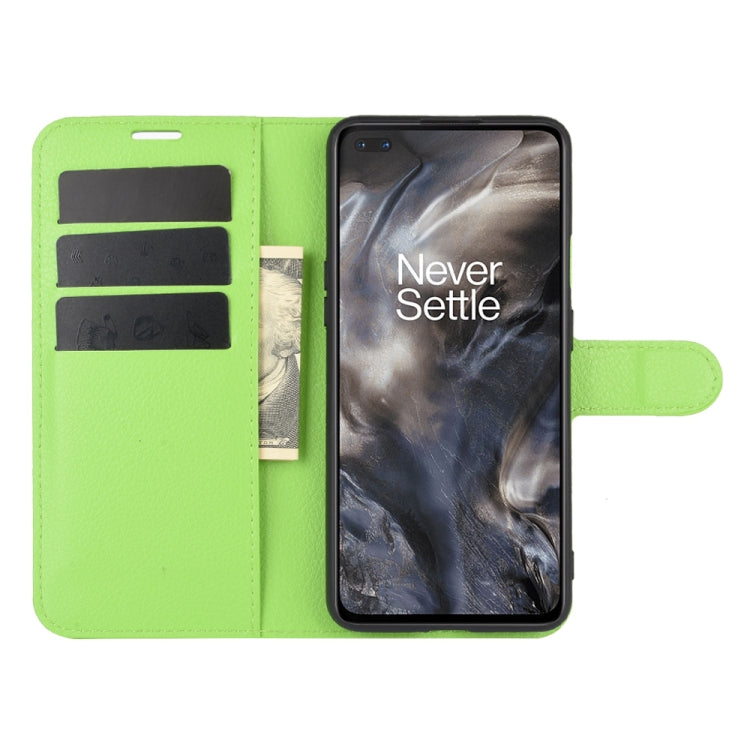 For OnePlus Nord Litchi Texture Horizontal Flip Protective Case with Holder & Card Slots & Wallet