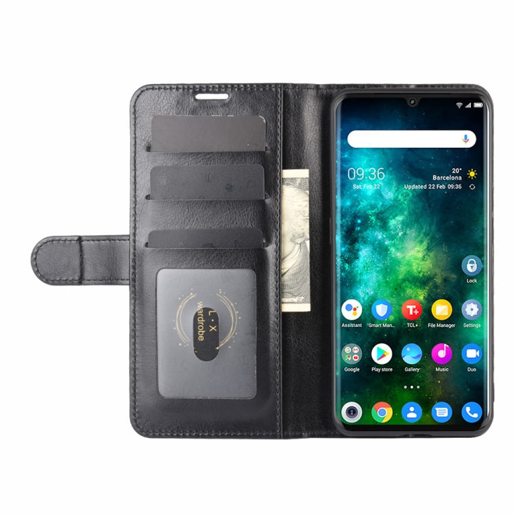 For TCL 10 Pro R64 Texture Single Horizontal Flip Protective Case with Holder & Card Slots & Wallet& Photo Frame