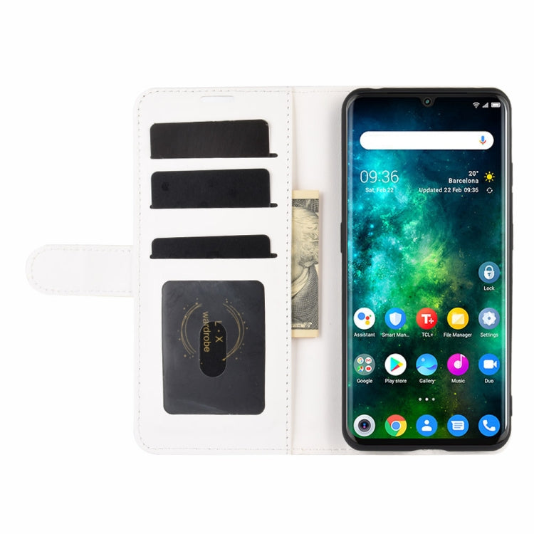 For TCL 10 Pro R64 Texture Single Horizontal Flip Protective Case with Holder & Card Slots & Wallet& Photo Frame