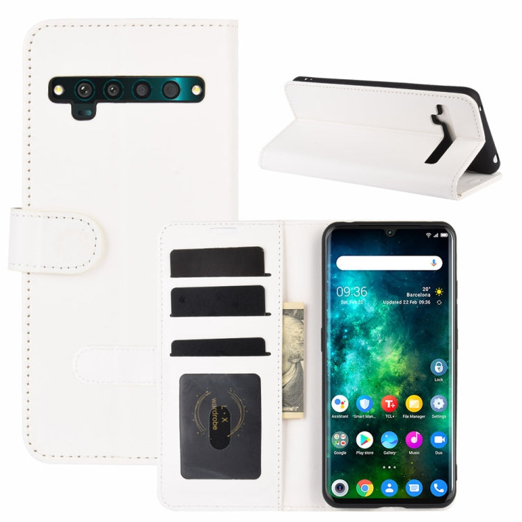 For TCL 10 Pro R64 Texture Single Horizontal Flip Protective Case with Holder & Card Slots & Wallet& Photo Frame