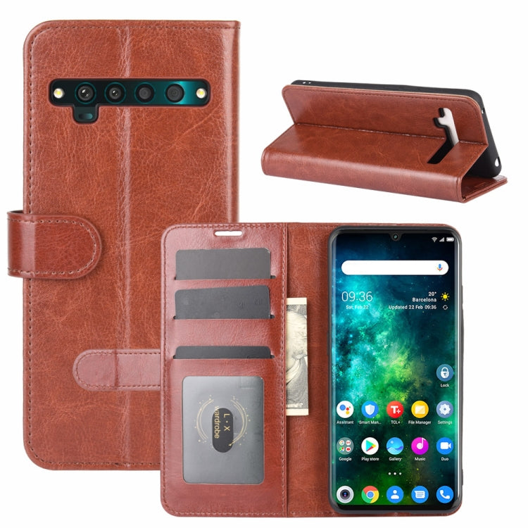 For TCL 10 Pro R64 Texture Single Horizontal Flip Protective Case with Holder & Card Slots & Wallet& Photo Frame
