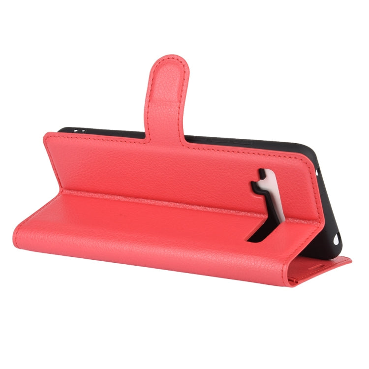 For TCL 10 Pro Litchi Texture Horizontal Flip Protective Case with Holder & Card Slots & Wallet