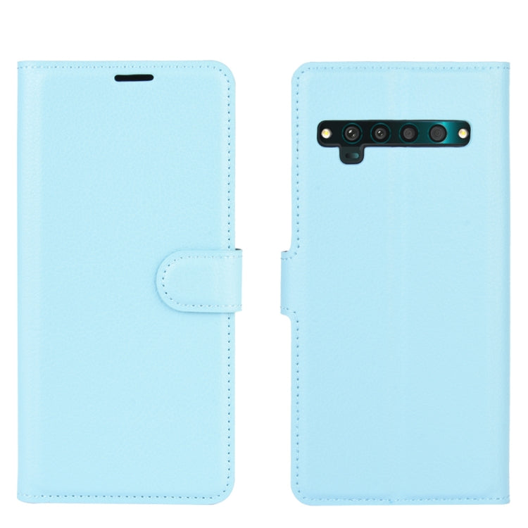 For TCL 10 Pro Litchi Texture Horizontal Flip Protective Case with Holder & Card Slots & Wallet
